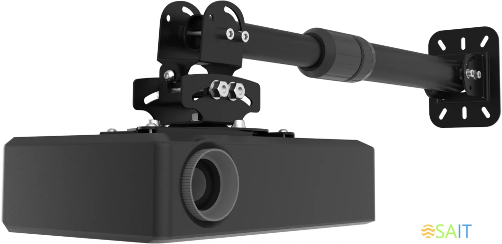 Кронштейн для проектора Cactus CS-VM-PR16L-BK черный макс.13.6кг потолочный поворот и наклон