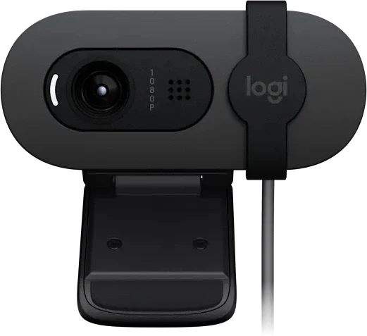 Камера Web Logitech HD Webcam Brio 90 черный 2Mpix (1920x1080) USB-A с микрофоном (960-001581)