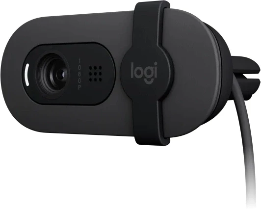 Камера Web Logitech HD Webcam Brio 90 черный 2Mpix (1920x1080) USB-A с микрофоном (960-001581)