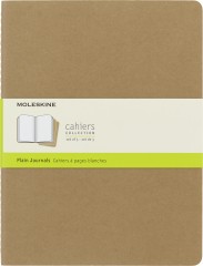 Блокнот Moleskine CAHIER JOURNAL QP423 XLarge 190х250мм обложка картон 120стр. нелинованный бежевый (3шт)