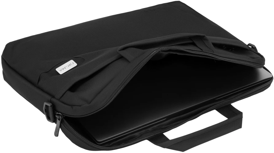 Сумка для ноутбука 15.6" Digma R-211 черный полиэстер (R211BK)