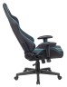 Кресло игровое A4Tech X7 GG-1200 черный/голубой эко.кожа крестов. пластик