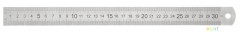 Линейка Silwerhof 160166 сталь нержавеющая дл.30см двухсторонняя шкала