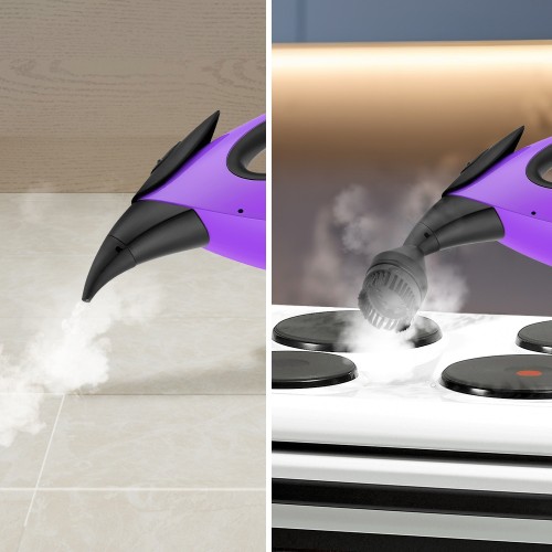 Пароочиститель ручной Kitfort КТ-9139 1550Вт фиолетовый/черный