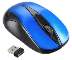 Мышь Оклик 675MW черный/синий оптическая 1200dpi беспров. USB для ноутбука 3but (1025918)