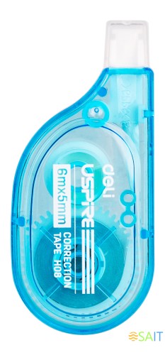 Лента коррект. Deli EH08 6мх5мм ассорти корпус белый блистер