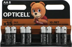 Батарея Opticell Basic LR6 AA (8шт) блистер
