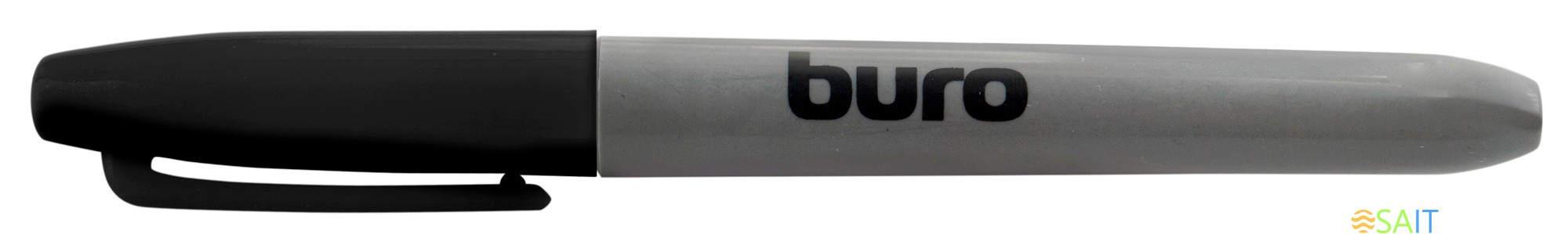 Маркер перманентный Buro пулевидный пиш. наконечник 2.5мм черный