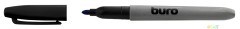 Маркер перманентный Buro пулевидный пиш. наконечник 2.5мм черный