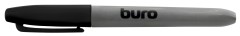 Маркер перманентный Buro пулевидный пиш. наконечник 2.5мм черный