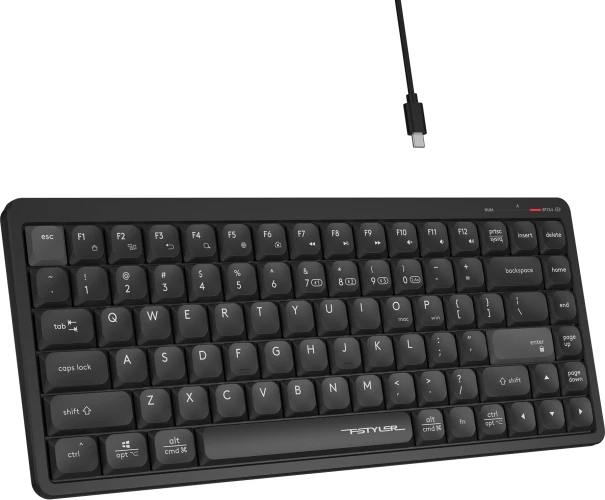 Клавиатура A4Tech Fstyler FBX53C черный USB беспроводная BT/Radio slim Multimedia (FBX53C)