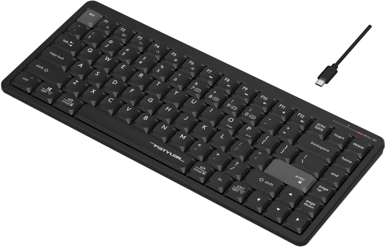 Клавиатура A4Tech Fstyler FBX53C черный USB беспроводная BT/Radio slim Multimedia (FBX53C)