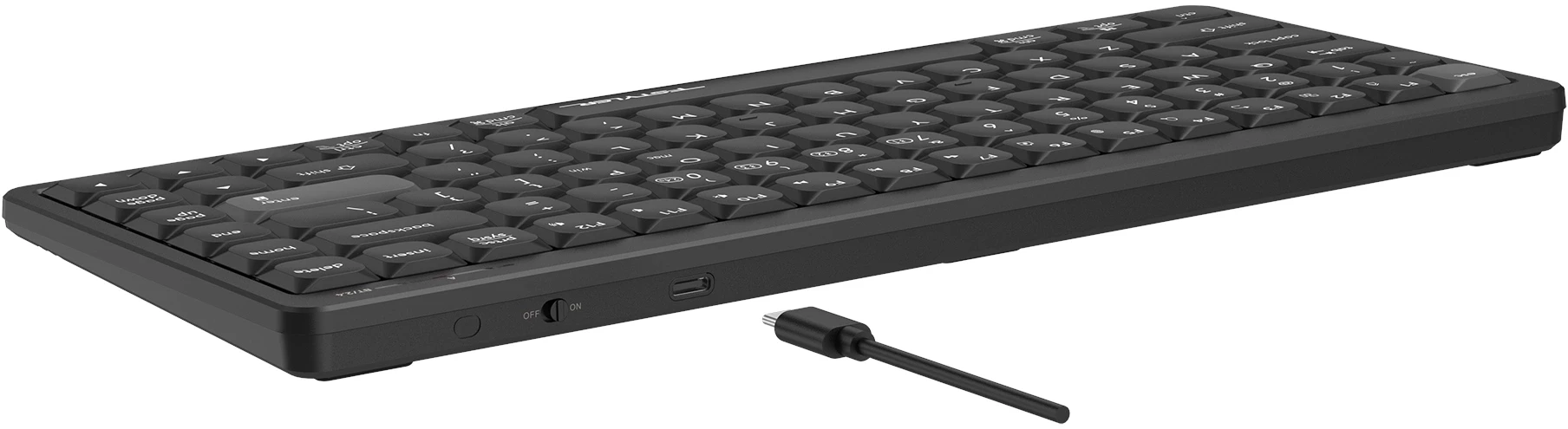 Клавиатура A4Tech Fstyler FBX53C черный USB беспроводная BT/Radio slim Multimedia (FBX53C)