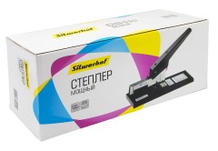 Степлер мощный Silwerhof 23/6 23/8 23/10 23/13 23/15 23/17 23/20 23/23 (210листов) черный 100скоб закрытый/открытый коробка