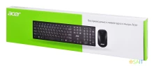 Клавиатура + мышь Acer OKR030 клав:черный мышь:черный USB беспроводная slim Multimedia (ZL.KBDEE.005)