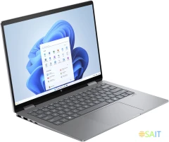 Ноутбук HP Envy x360 14-fc0001ci Core Ultra 7 155U 32Gb SSD1Tb Intel Graphics 14" OLED Touch 2.8K (2880x1800) Windows 11 Home silver WiFi BT Cam (A16K4EA)