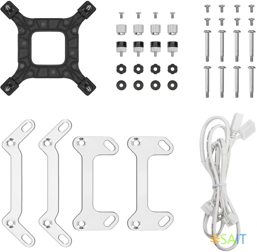 Система водяного охлаждения Deepcool LM240 WH ARGB Soc-AM5/AM4/1200/1700/1851 белый 4-pin 19-36dB Al LCD 220W 1404gr Ret (R-LM240-WHDMMC-1)