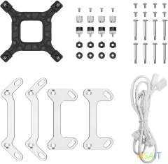 Система водяного охлаждения Deepcool LM240 WH ARGB Soc-AM5/AM4/1200/1700/1851 белый 4-pin 19-36dB Al LCD 220W 1404gr Ret (R-LM240-WHDMMC-1)