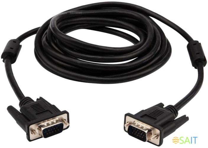 Кабель PROconnect VGA (m) VGA (m) 3м (17-5505-6) феррит.кольца черный (упак.:10шт)