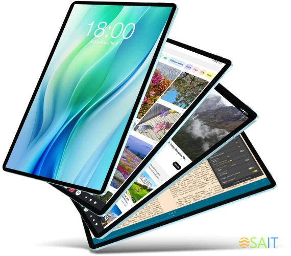 Планшет Teclast P50 Premium Set T606 (1.6) 8C RAM6Gb ROM128Gb 11" IPS 1280x800 4G 1Sim Android 14 голубой 13Mpix 5Mpix BT WiFi microSD 1Tb 8000mAh