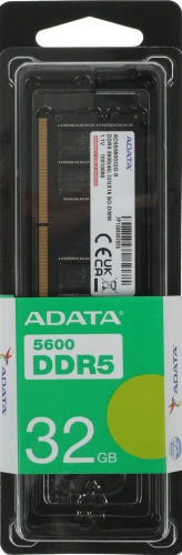Память DDR5 32GB 5600MHz A-Data AD5S560032G-S RTL PC5-44800 CL46 SO-DIMM 262-pin 1.1В single rank Ret
