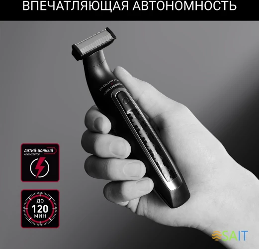 Триммер Rowenta TN602LF0 черный (насадок в компл:2шт)