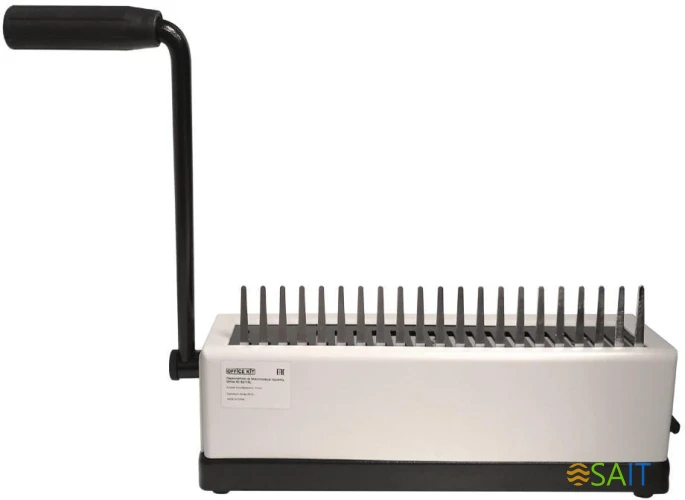 Переплетчик Office Kit B2115L A4/перф.15л.сшив/макс.450л./пластик.пруж. (4.5-51мм)