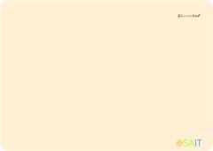 Доска для лепки Silwerhof 957017 Pearl прямоугольная A4 пластик кремовый