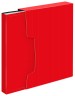 Папка с 100 прозр.вклад. Бюрократ DeLuxe DLVBOX100RED A4 пластик 0.7мм красный в коробе