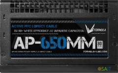 Блок питания Formula ATX 650W AP-650ММ 80 PLUS WHITE (20+4pin) APFC 120mm fan 6xSATA RTL