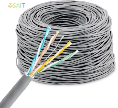 Кабель сетевой Buro BU-COP-055-FTP FTP 4 пары cat.6 solid 0.55мм Cu 305м серый