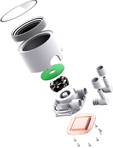 Система водяного охлаждения Bloody BD-LC240ARGB1 ARGB Soc-AM5/AM4/1200/1700/1851 белый 4-pin 22-35dB Al+Cu LCD 260W 1200gr Ret (BD-LC240ARGB1-WH)