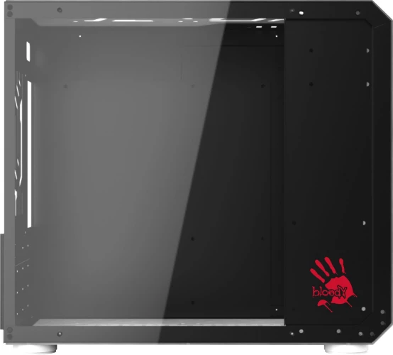 Корпус Bloody BD-CC110 белый/черный без БП mATX 5x120mm 2xUSB3.0 audio