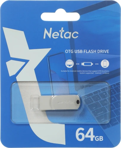 Флеш Диск Netac 64GB U785C NT03U785C-064G-32PN USB3.2 серый