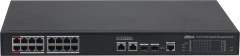 Коммутатор Dahua DH-S4220-16GT-190 (L2) 16x1Гбит/с 2SFP 16PoE 190W управляемый