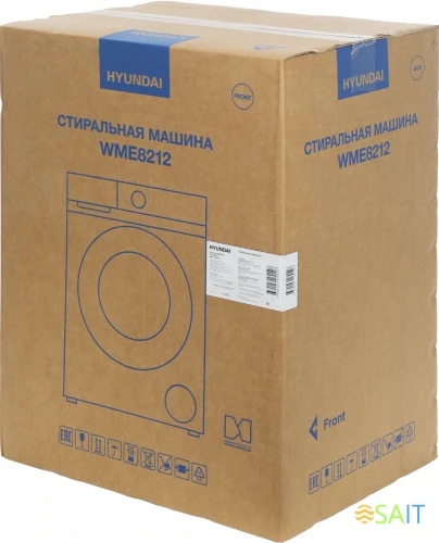 Стиральная машина Hyundai WME8212 класс: A+++ загр.фронтальная макс.:8кг белый инвертор