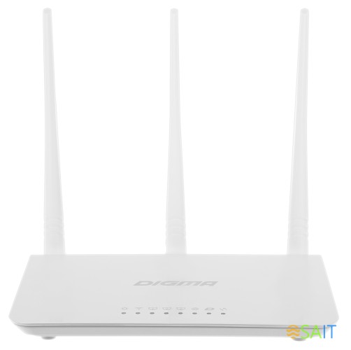 Роутер беспроводной Digma DWR-N302 N300 10/100BASE-TX белый