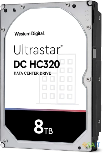 Жесткий диск WD SATA-III 8TB 0B36452 HUS728T8TALE6L4 Server Ultrastar DC HC320 512E (7200rpm) 256Mb 3.5"