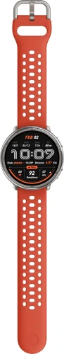 Смарт-часы Amazfit Active 2R A2437 Premium 43.9мм 1.32" AMOLED корп.серебристый рем.черный разм.брасл.:150-210мм (6970100377569)