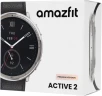 Смарт-часы Amazfit Active 2R A2437 Premium 43.9мм 1.32" AMOLED корп.серебристый рем.черный разм.брасл.:150-210мм (6970100377569)