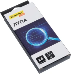 Лупа Silwerhof Daily d=60мм x6 черный коробка