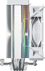 Устройство охлаждения(кулер) Montech NX400 ARGB Soc-AM5/AM4/1200/1700/1851 белый 4-pin 34.17dB Al+Cu 220W 874gr Ret (NX400ARGBWH)