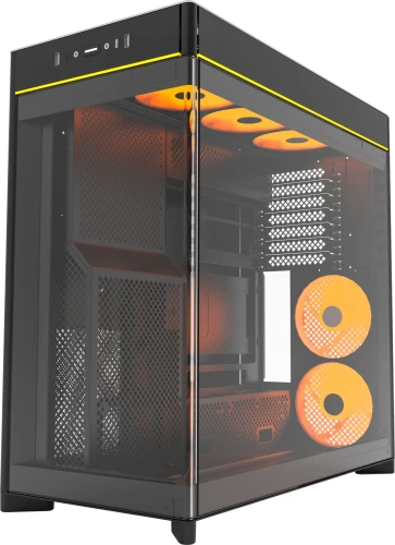 Корпус Montech HS02 Pro черный без БП ATX 8x120mm 2xUSB3.0 audio bott PSU