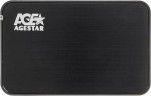 Внешний корпус для HDD/SSD AgeStar 3UB2A8-6G SATA I/II/III пластик/алюминий черный 2.5"