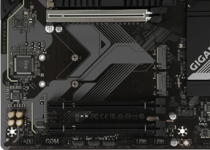 Материнская плата Gigabyte B760 G X WF6E GEN5 Soc-1700 Intel B760 4xDDR5 ATX AC`97 8ch(7.1) 2.5Gg RAID+HDMI+DP