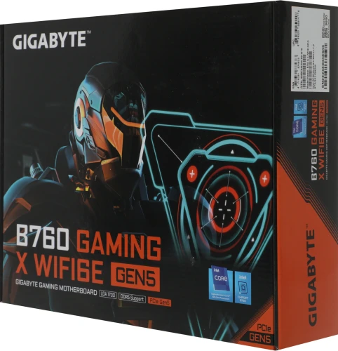 Материнская плата Gigabyte B760 G X WF6E GEN5 Soc-1700 Intel B760 4xDDR5 ATX AC`97 8ch(7.1) 2.5Gg RAID+HDMI+DP
