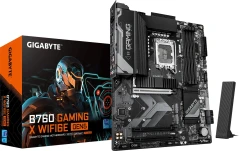 Материнская плата Gigabyte B760 GAMING X WIFI6E GEN5 Soc-1700 Intel B760 4xDDR5 ATX AC`97 8ch(7.1) 2.5Gg RAID+HDMI+DP