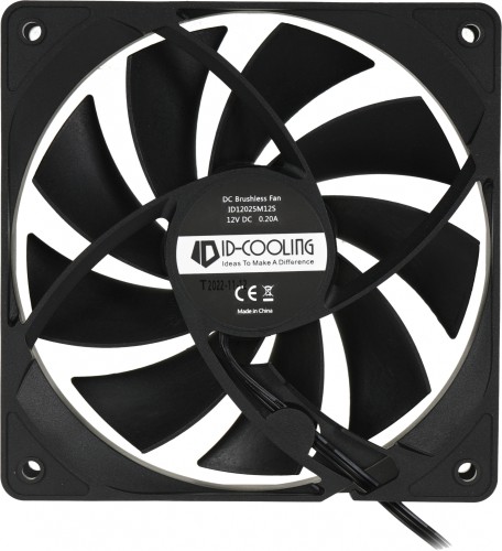 Вентилятор для корпуса ID-Cooling FL-12025K 120х120x25 черный 3-pin 21дБ Ret