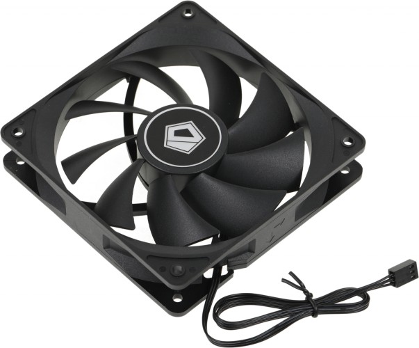Вентилятор для корпуса ID-Cooling FL-12025K 120х120x25 черный 3-pin 21дБ Ret