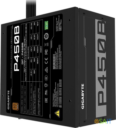 Блок питания Gigabyte ATX 450W GP-P450B 80+ bronze (20+4pin) APFC 120mm fan 6xSATA RTL